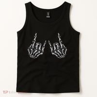 Rock On Rock Star Skeleton Hands Tank Top thumb 2