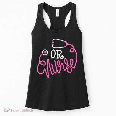 Registered Operating Room Nursing Stethoscope OR Nurse Women's Tank Top