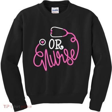 Registered Operating Room Nursing Stethoscope OR Nurse Kids Sweatshirt