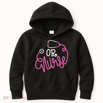 Registered Operating Room Nursing Stethoscope OR Nurse Kids Hoodie