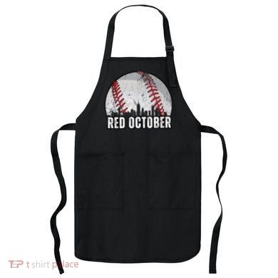 Red October Retro Vintage Apron