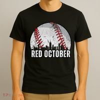 Red October Retro Vintage T-Shirt thumb 3