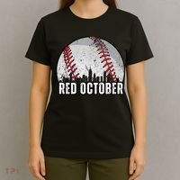 Red October Retro Vintage T-Shirt thumb 4