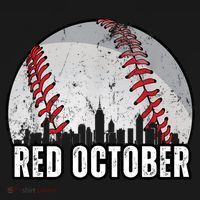 Red October Retro Vintage T-Shirt thumb 7
