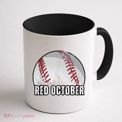 Red October Retro Vintage Coffee Mug back