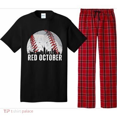 Red October Retro Vintage Pajama Set