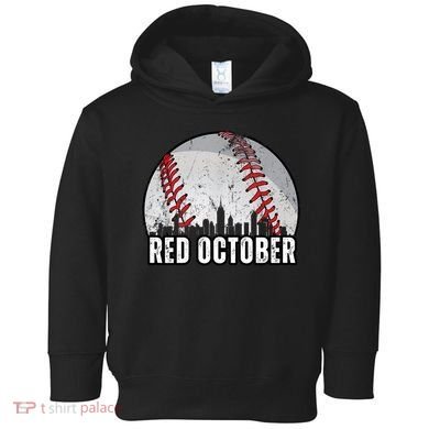 Red October Retro Vintage Toddler Hoodie