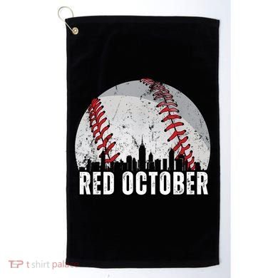 Red October Retro Vintage Golf Towel
