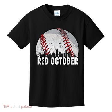 Red October Retro Vintage Kids T-Shirt