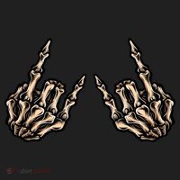Rock On Rock Star Skeleton Hands Rock And Roll Music Vibes Meaningful Gift Women's Sweatshirt thumb 2