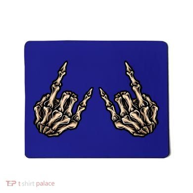 Rock On Rock Star Skeleton Hands Rock And Roll Music Vibes Meaningful Gift Mousepad