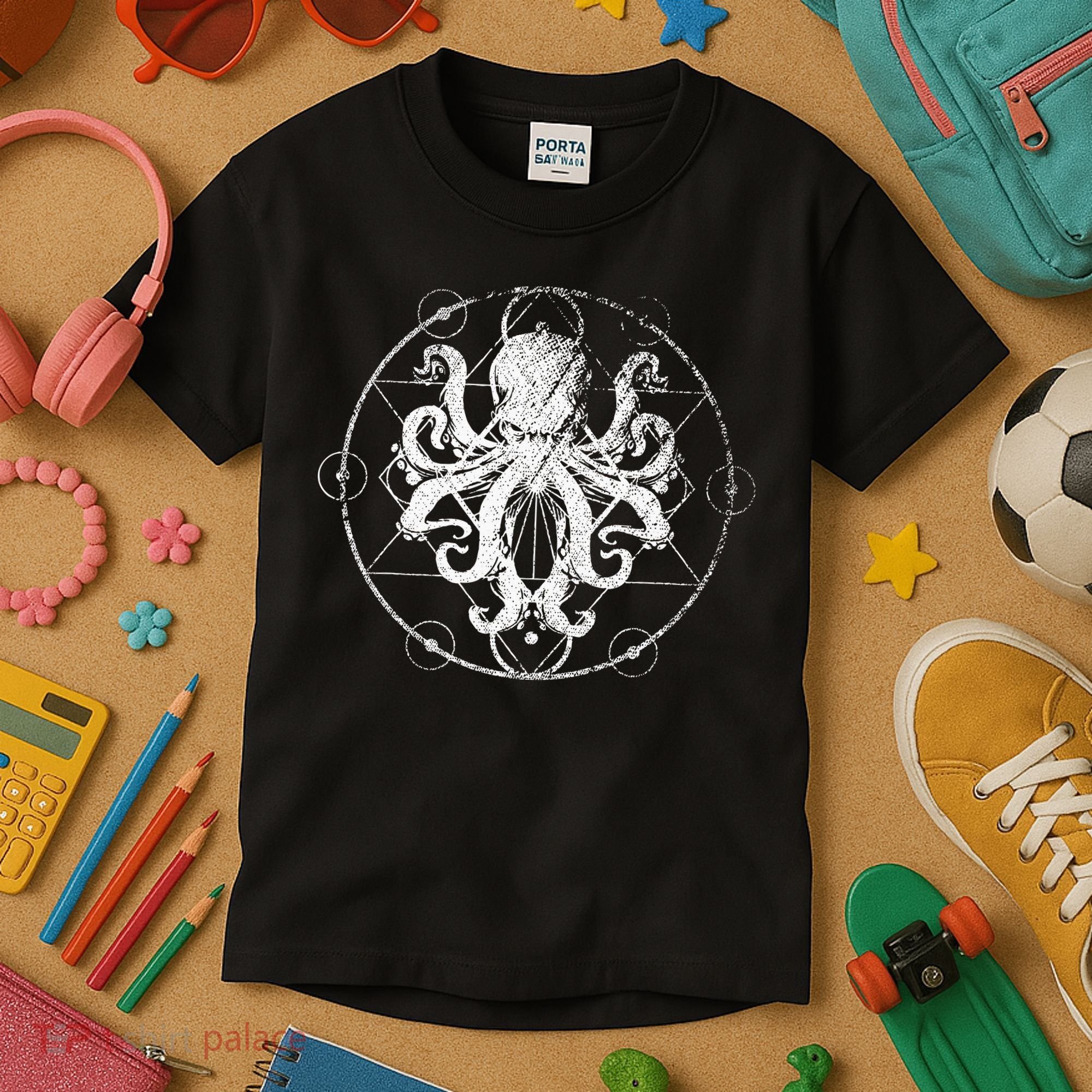 Retro Octopus Kids T-Shirt