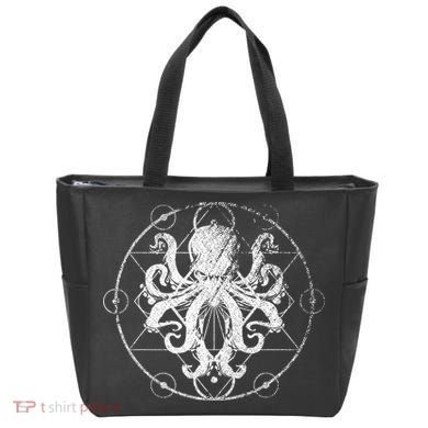 Retro Octopus Tote Bag