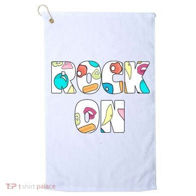 Rock On Rock Climbing Golf Towel