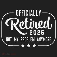 Retro Officially Retired 2026 Not My Problem Anymore Beanie thumb 2