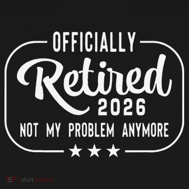 Retro Officially Retired 2026 Not My Problem Anymore Coaster