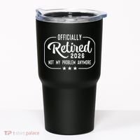 Retro Officially Retired 2026 Not My Problem Anymore Tumbler thumb 0