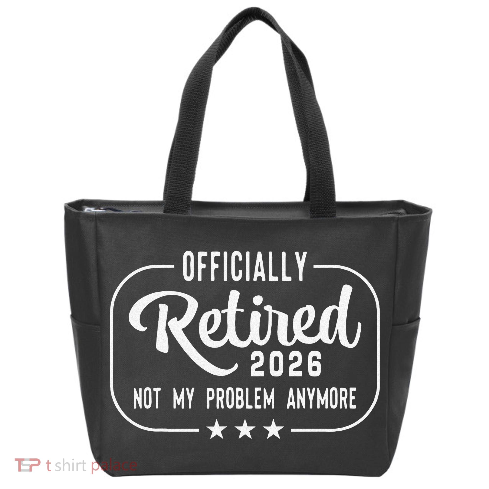 Retro Officially Retired 2026 Not My Problem Anymore Tote Bag