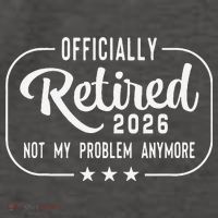 Retro Officially Retired 2026 Not My Problem Anymore Vector Backpack thumb 2