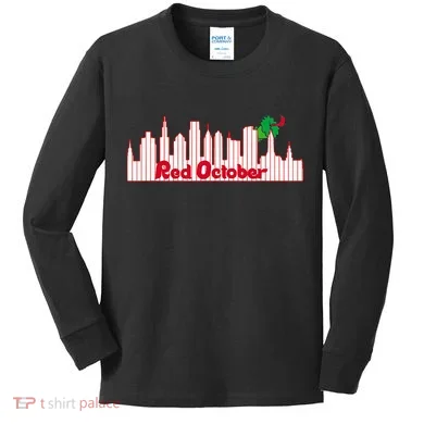 Red October Kids Long Sleeve Shirt