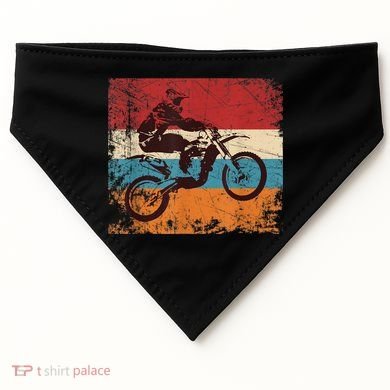 Retro Off Road Motorcycle Motocross Enduro USA-Made Doggie Bandana