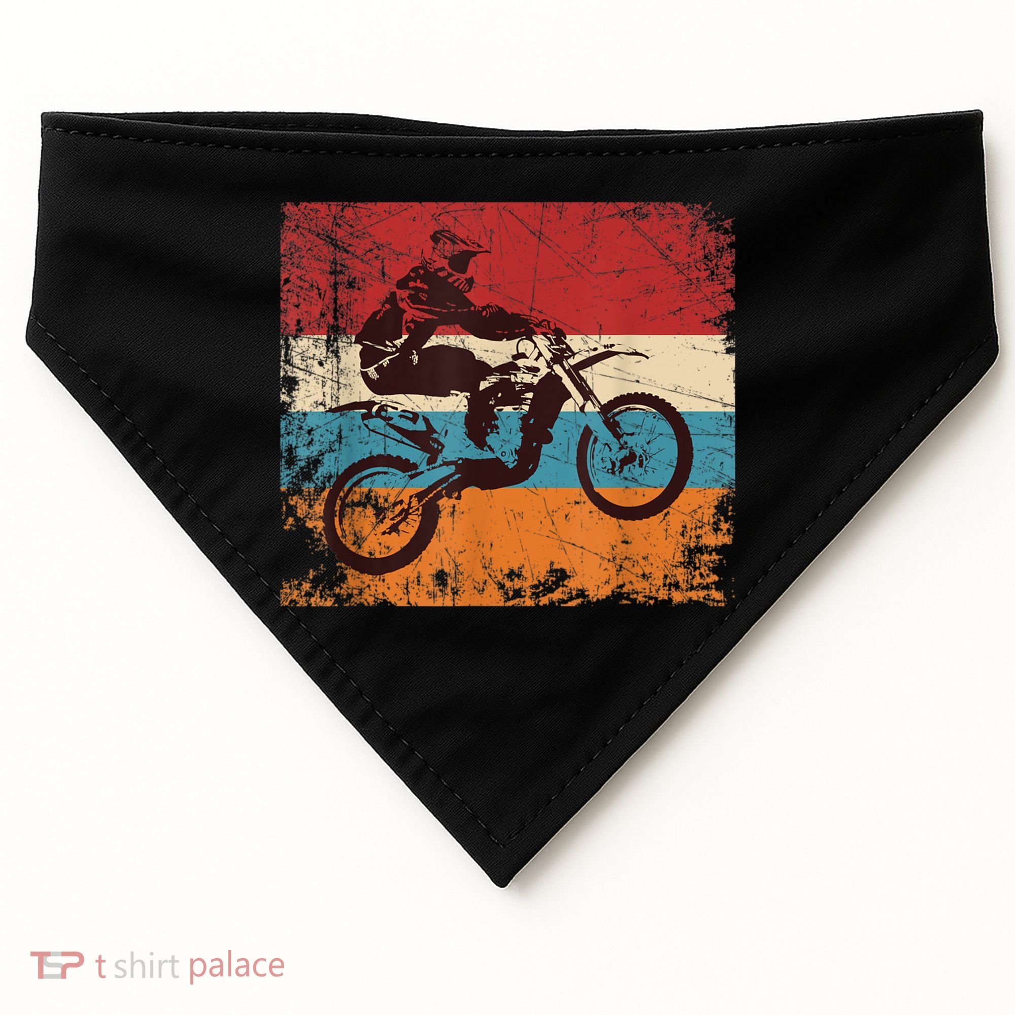 Retro Off Road Motorcycle Motocross Enduro USA-Made Doggie Bandana