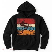 Retro Off Road Motorcycle Motocross Enduro Hoodie thumb 0