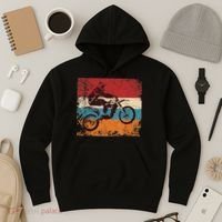 Retro Off Road Motorcycle Motocross Enduro Hoodie thumb 3