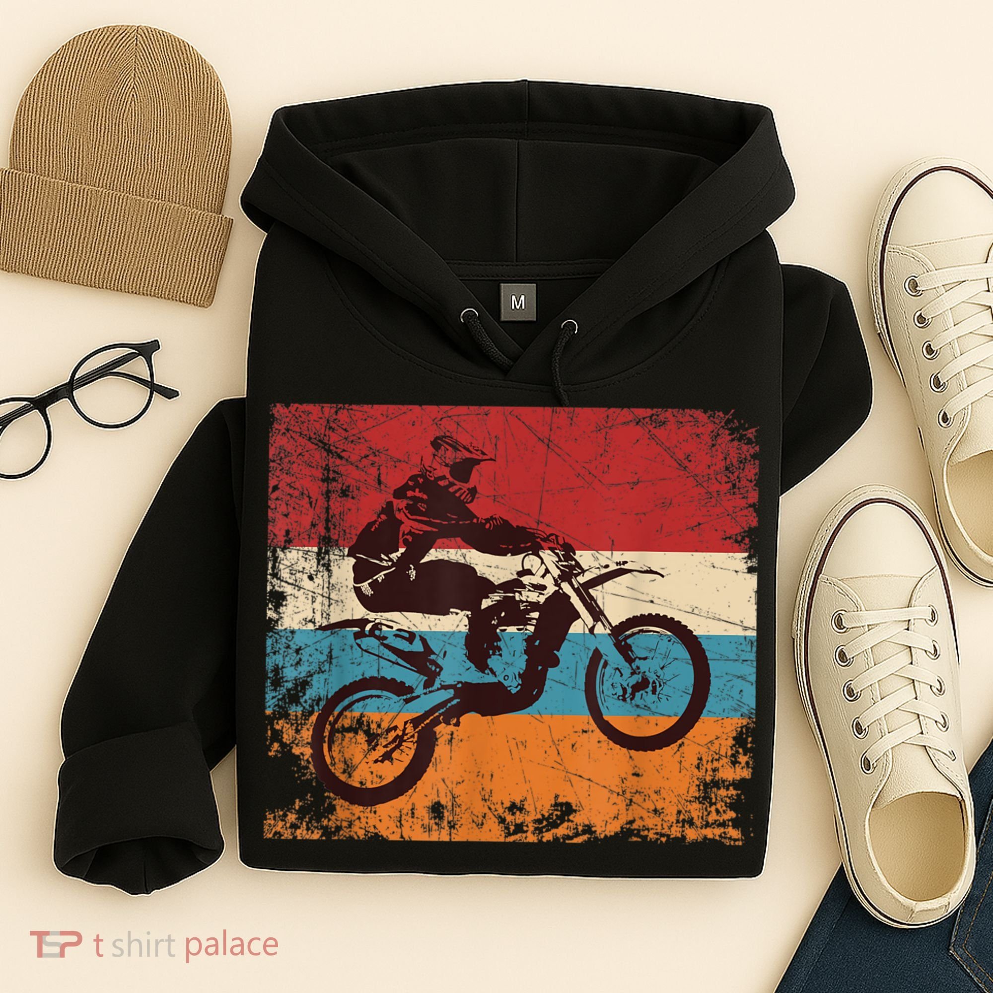 Retro Off Road Motorcycle Motocross Enduro Hoodie