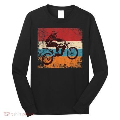 Retro Off Road Motorcycle Motocross Enduro Long Sleeve Shirt
