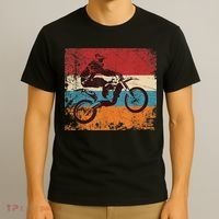 Retro Off Road Motorcycle Motocross Enduro T-Shirt thumb 3