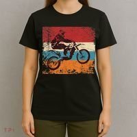Retro Off Road Motorcycle Motocross Enduro T-Shirt thumb 4