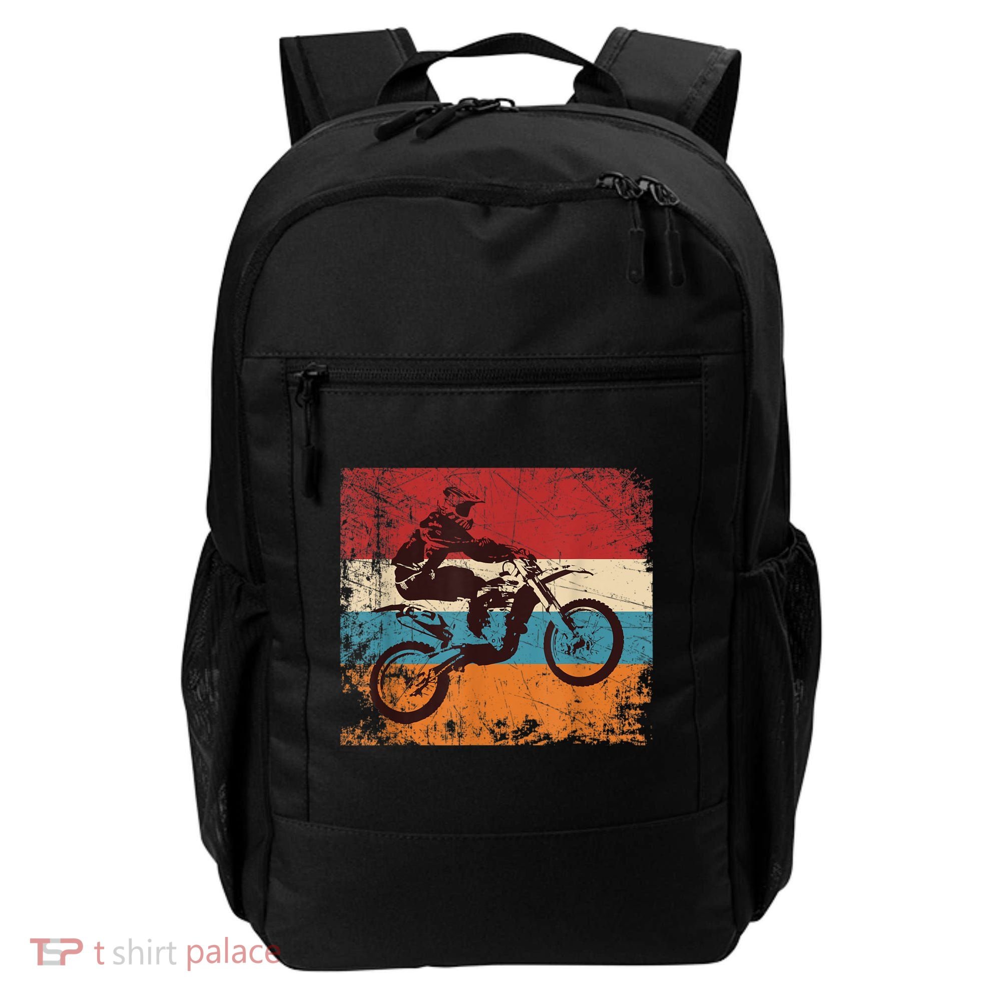 Retro Off Road Motorcycle Motocross Enduro Backpack
