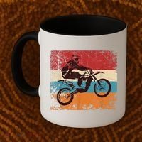 Retro Off Road Motorcycle Motocross Enduro Coffee Mug thumb 2