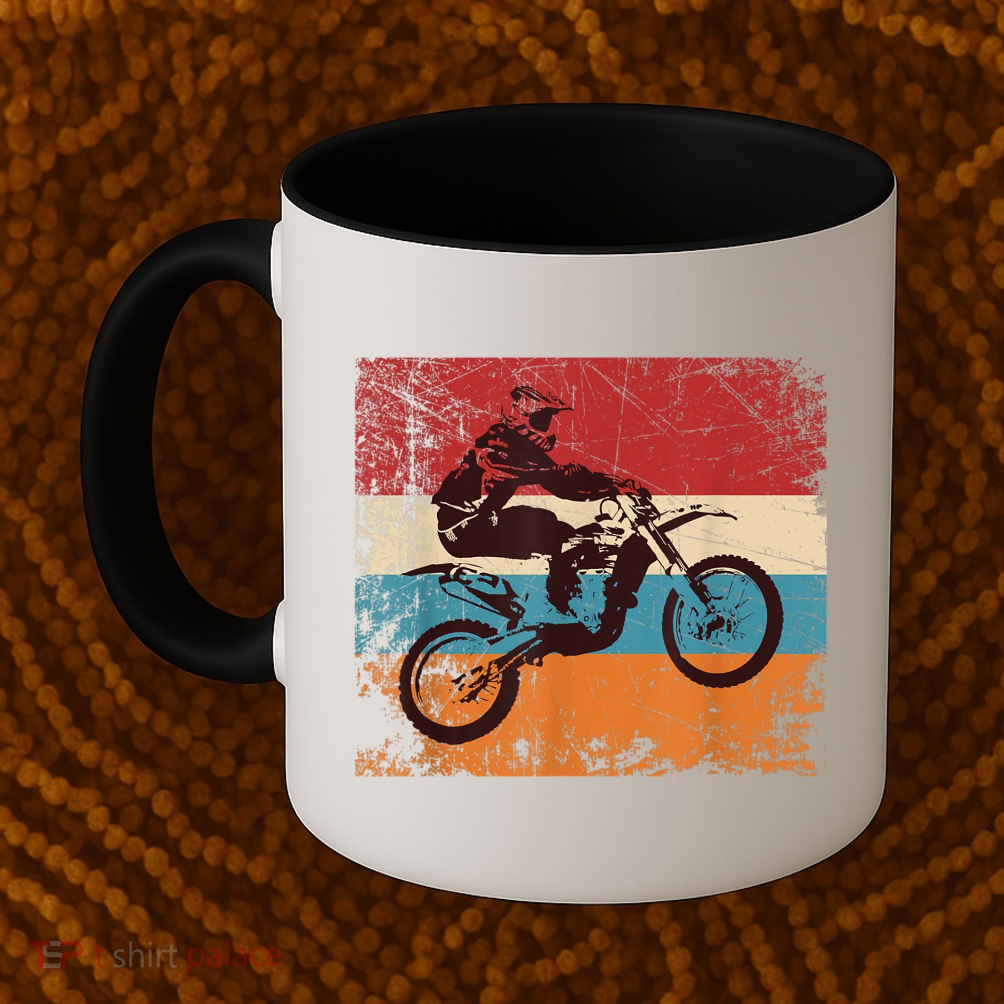 Retro Off Road Motorcycle Motocross Enduro Coffee Mug