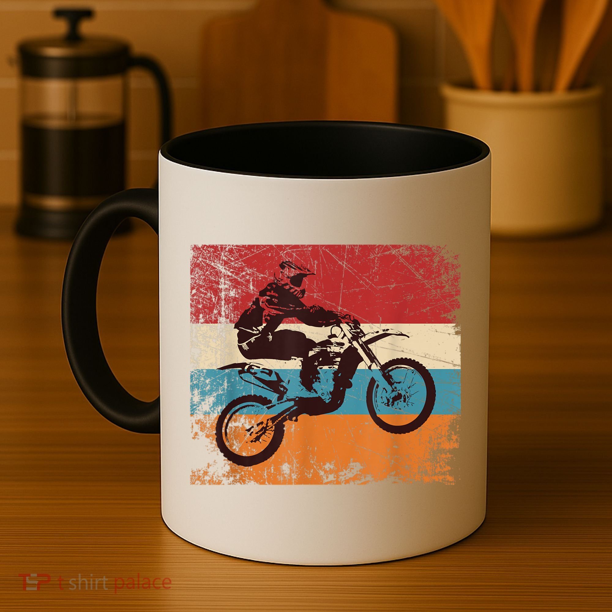 Retro Off Road Motorcycle Motocross Enduro Coffee Mug
