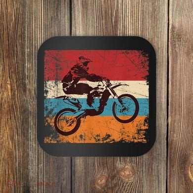Retro Off Road Motorcycle Motocross Enduro Coaster