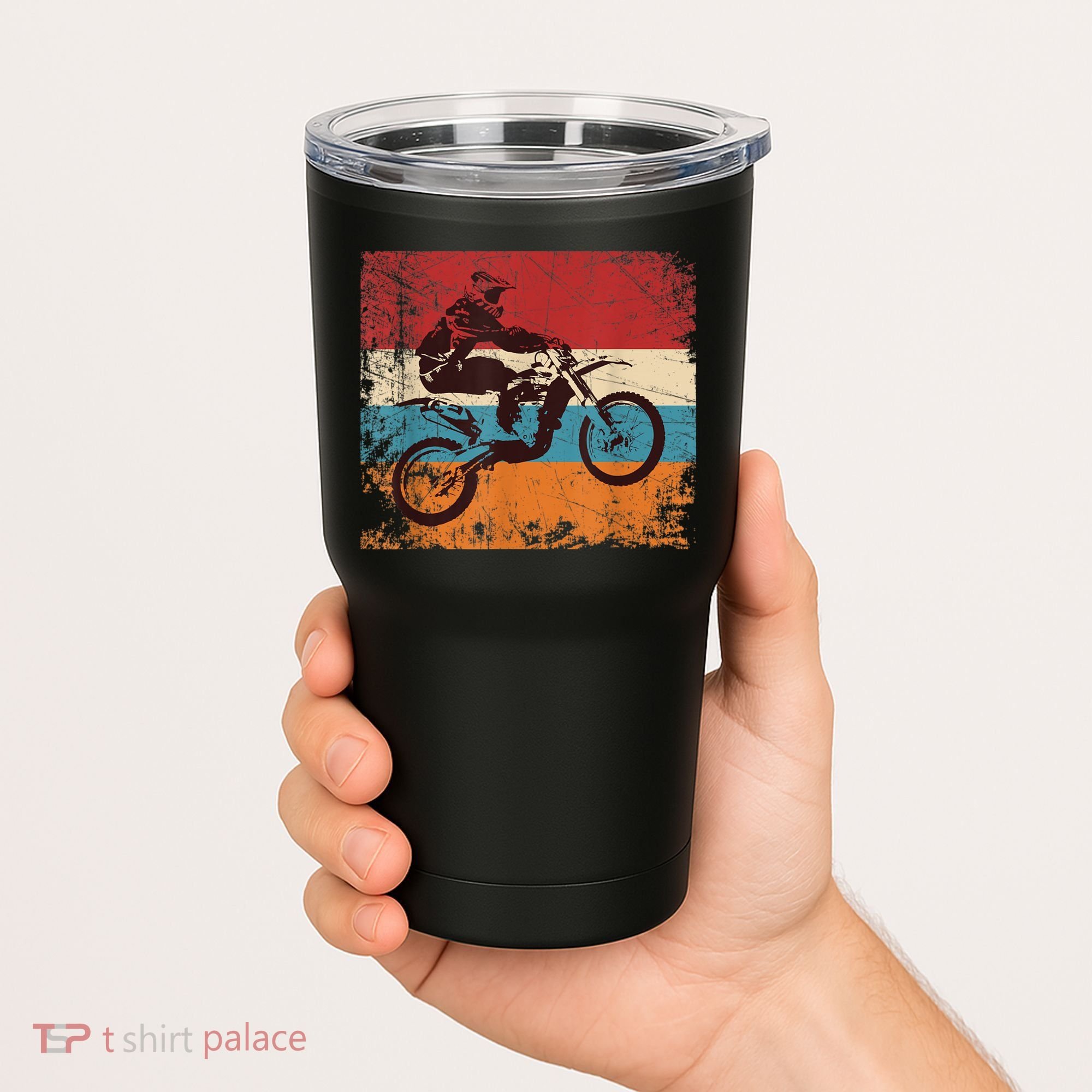 Retro Off Road Motorcycle Motocross Enduro Tumbler