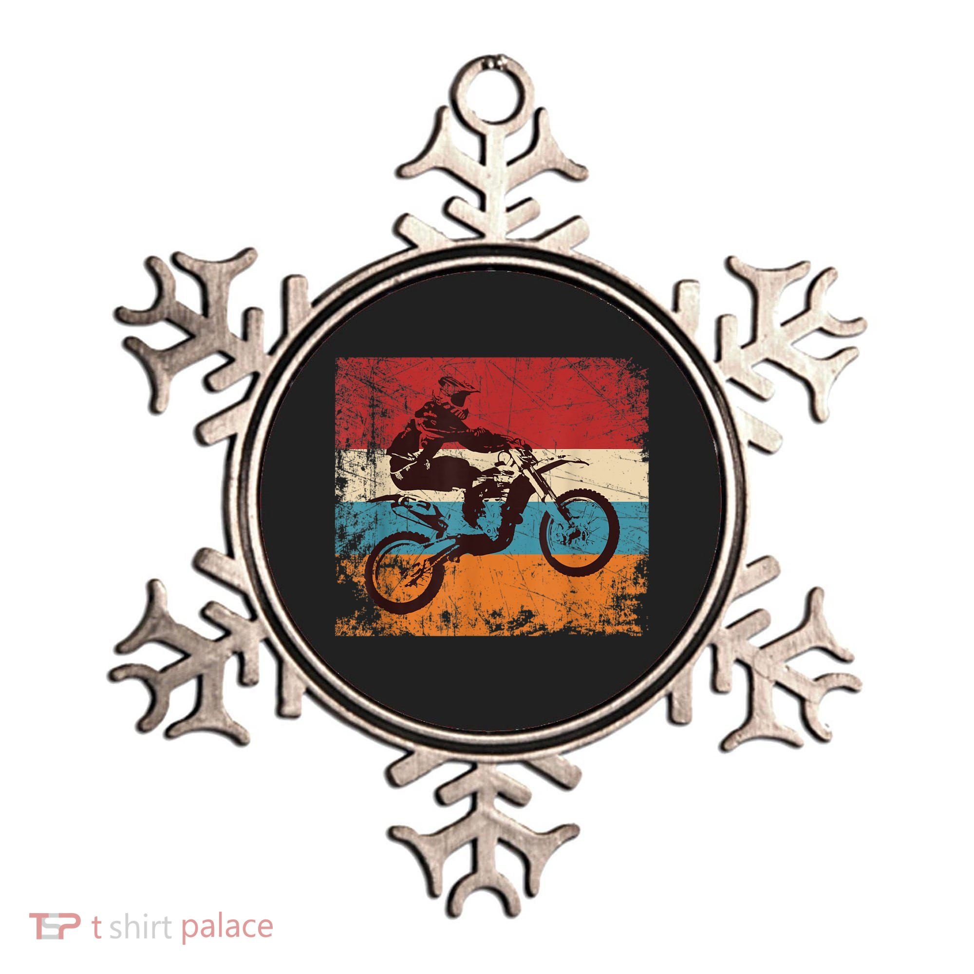 Retro Off Road Motorcycle Motocross Enduro Ornament