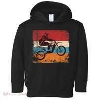Retro Off Road Motorcycle Motocross Enduro Toddler Hoodie thumb 0