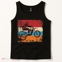 Retro Off Road Motorcycle Motocross Enduro Tank Top thumb 2