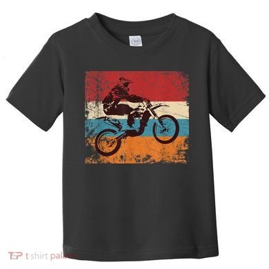 Retro Off Road Motorcycle Motocross Enduro Toddler T-Shirt