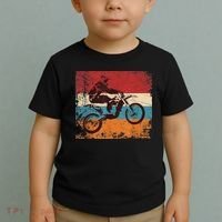 Retro Off Road Motorcycle Motocross Enduro Toddler T-Shirt thumb 2