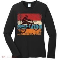 Retro Off Road Motorcycle Motocross Enduro Women's Long Sleeve Shirt thumb 0