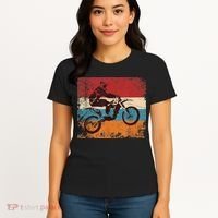 Retro Off Road Motorcycle Motocross Enduro Women's T-Shirt thumb 4