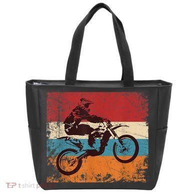 Retro Off Road Motorcycle Motocross Enduro Tote Bag