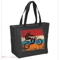 Retro Off Road Motorcycle Motocross Enduro Tote Bag thumb 2