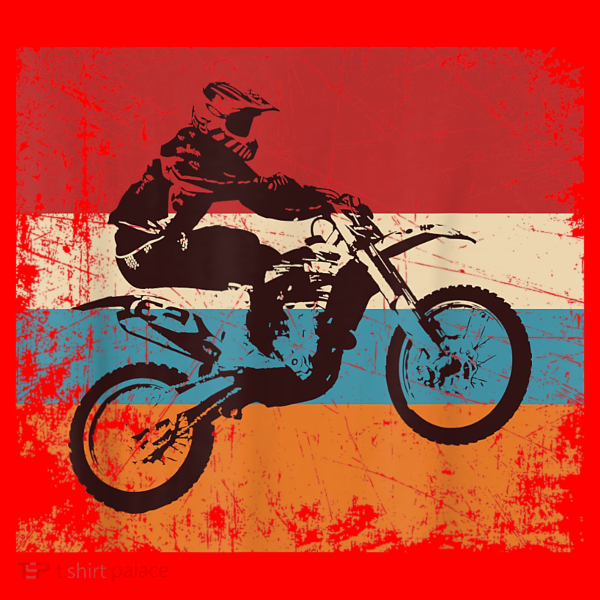 Retro Off Road Motorcycle Motocross Enduro Santa Hat