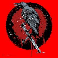 Raven On Sword Santa Hat thumb 1