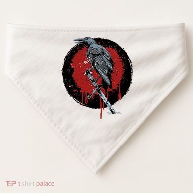 Raven On Sword USA-Made Doggie Bandana
